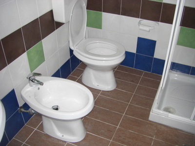Every Water Closet has a Tolet and a Bidet.